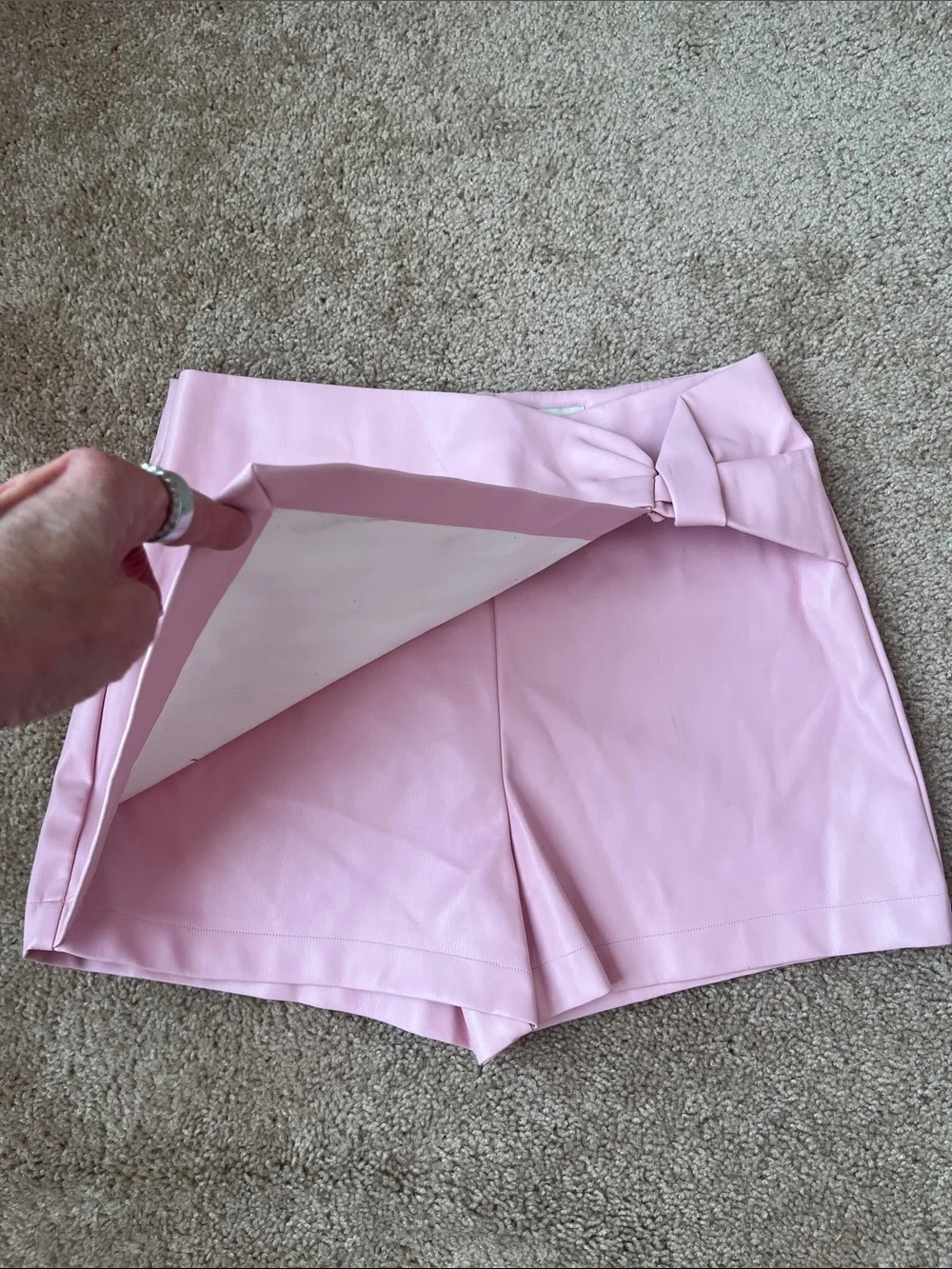 Francesca’s Faux Leather Skort - Picture 4 of 13